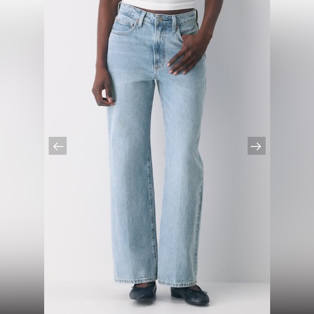 Denim Forum The Farrah Curve-Fit Hi-Rise Wide Jean